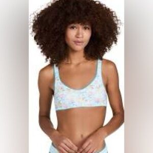 Loveshackfancy Bellan Bikini TOP only Floral Print Women's  size Medium
